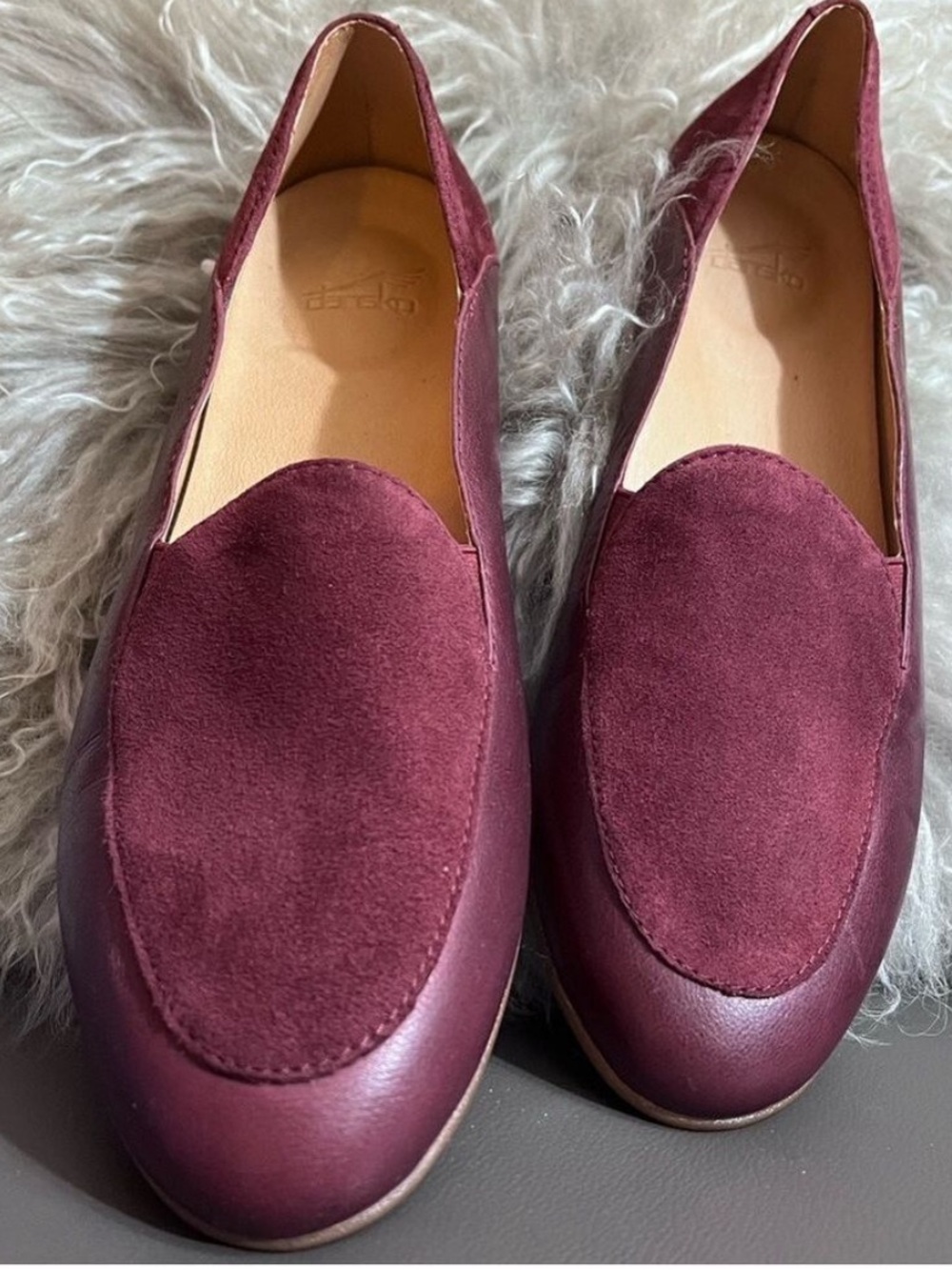 NWOB $130 Dansko
Lace Suede and Leather Slip-On Loafers